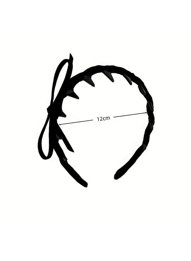 Yellow Non Slip Hair Headband For Women Elegant Bow Hairband For Updos Ponytails Buns Braids Secure Hold - Image 4
